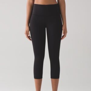 Lululemon Wunder Under Crop (Hi-Rise) *Full-On Size 2